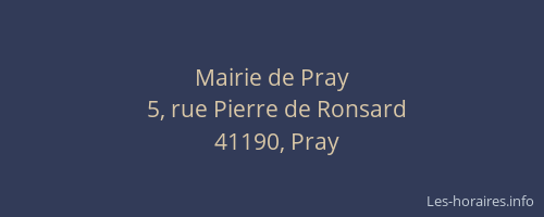 Mairie de Pray