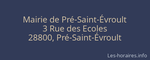 Mairie de Pré-Saint-Évroult