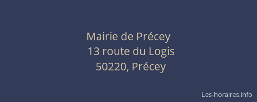 Mairie de Pr&eacute;cey