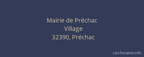 Mairie de Préchac