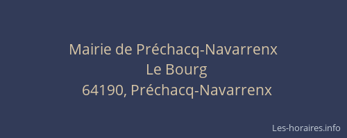 Mairie de Préchacq-Navarrenx