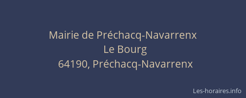 Mairie de Pr&eacute;chacq-Navarrenx
