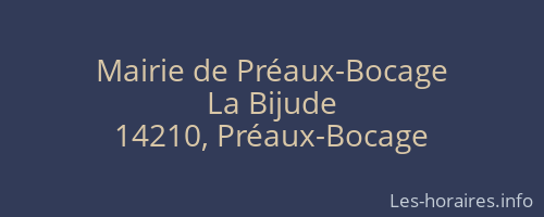 Mairie de Préaux-Bocage