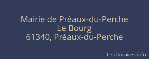 Mairie de Préaux-du-Perche