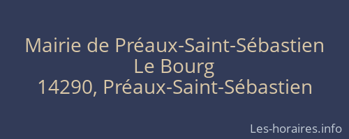 Mairie de Préaux-Saint-Sébastien