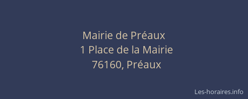 Mairie de Préaux