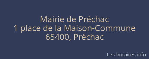 Mairie de Préchac