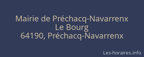 Mairie de Préchacq-Navarrenx