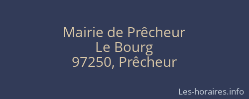 Mairie de Prêcheur