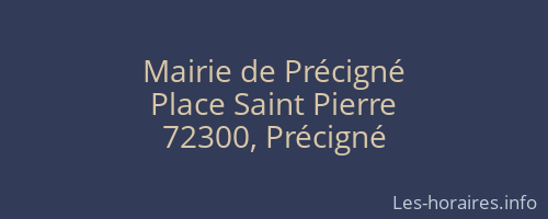 Mairie de Précigné