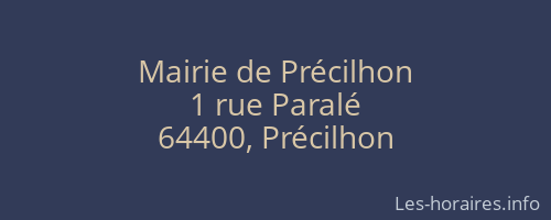Mairie de Précilhon