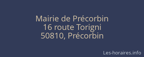 Mairie de Précorbin