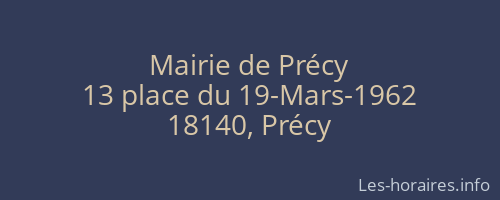 Mairie de Précy