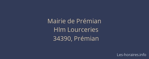 Mairie de Prémian