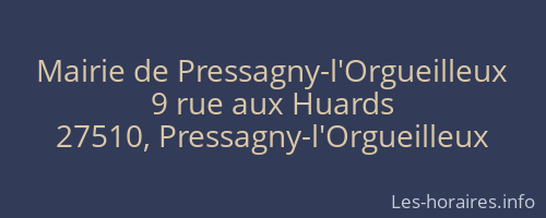 Mairie de Pressagny-l'Orgueilleux