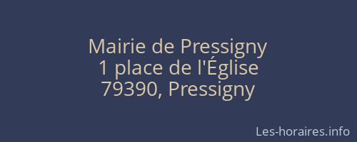 Mairie de Pressigny