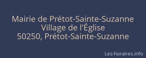 Mairie de Prétot-Sainte-Suzanne