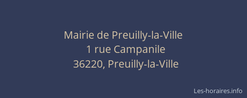 Mairie de Preuilly-la-Ville