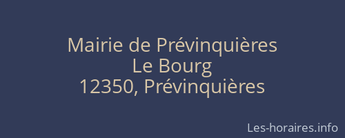 Mairie de Prévinquières