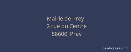 Mairie de Prey