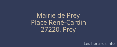 Mairie de Prey