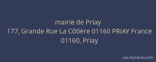 mairie de Priay