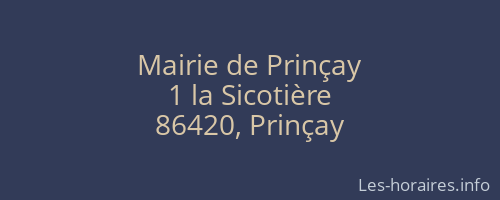 Mairie de Prinçay