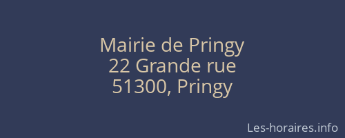 Mairie de Pringy