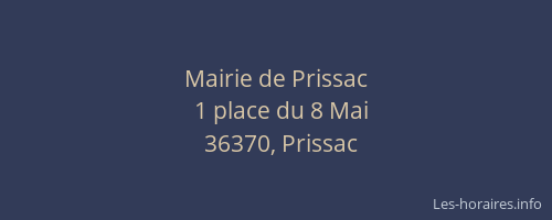 Mairie de Prissac