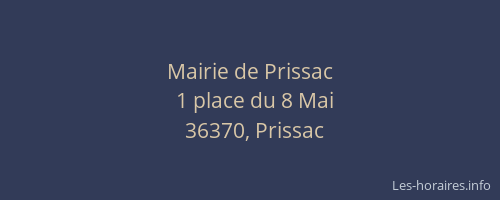 Mairie de Prissac