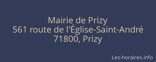 Mairie de Prizy