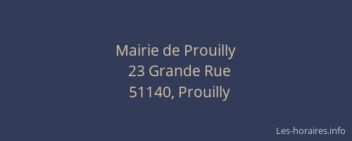 Mairie de Prouilly