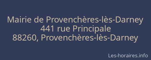 Mairie de Provenchères-lès-Darney