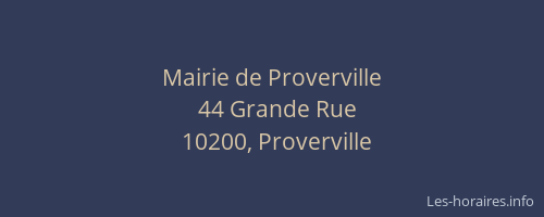 Mairie de Proverville