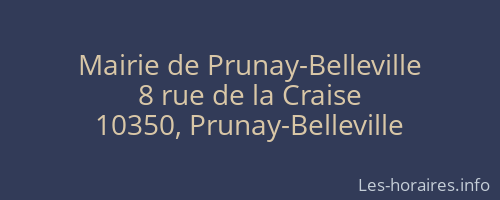Mairie de Prunay-Belleville