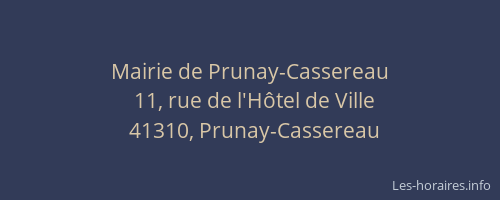 Mairie de Prunay-Cassereau