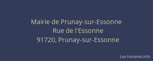 Mairie de Prunay-sur-Essonne