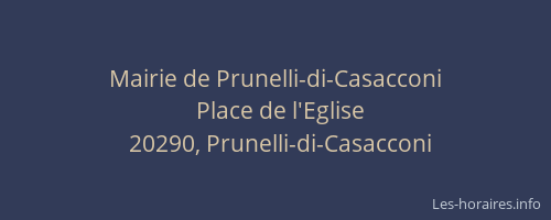 Mairie de Prunelli-di-Casacconi