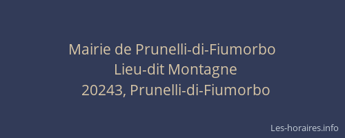 Mairie de Prunelli-di-Fiumorbo