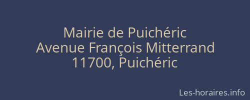Mairie de Puichéric