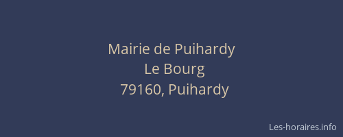 Mairie de Puihardy