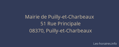 Mairie de Puilly-et-Charbeaux