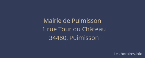Mairie de Puimisson