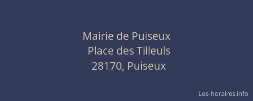 Mairie de Puiseux