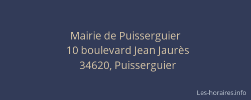 Mairie de Puisserguier