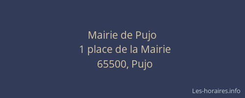 Mairie de Pujo