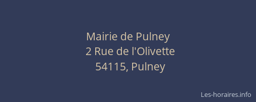 Mairie de Pulney