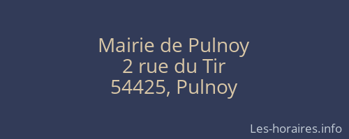 Mairie de Pulnoy