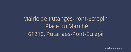 Mairie de Putanges-Pont-Écrepin