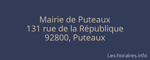 Mairie de Puteaux